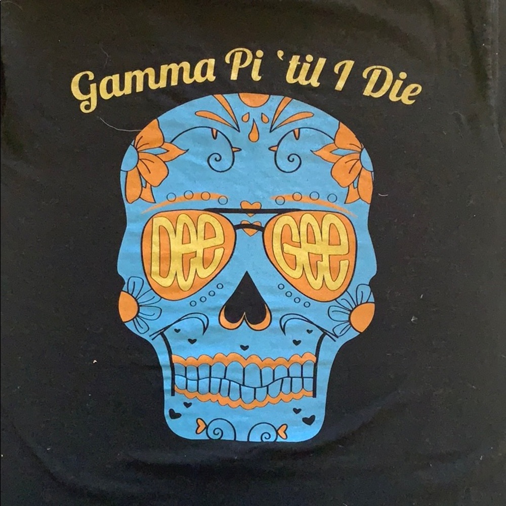 Delta gamma v neck tee